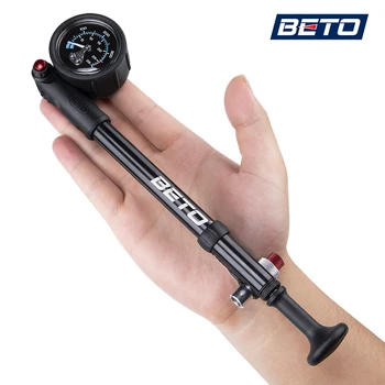 Beto MTB Велосипедный ударный насос Велосипедный инфлятор Насос высокого давления Вилка / Задняя подвеска для велосипеда Воздушный насос 400 фунтов на квадратный дюйм Аксессуары для велосипеда