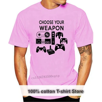 2019 Новые футболки, горячая распродажа мужской одежды высокого качества, выбери свое оружие, контроллеры для видеоигр, футболка homme