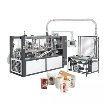 Полностью автоматическая машина для изготовления одноразовых бумажных кофейных чашек, Ультразвуковые Автоматические Бумажные стаканчики, Заводская Дешевая цена