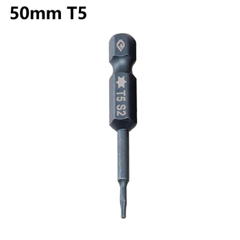 Набор магнитных отверток Torx 50 мм Синяя Электрическая Отвертка с полой головкой T5-T40 Ручные инструменты для домашних проектов 