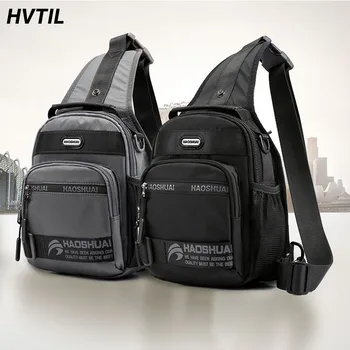 HVTIL Мужская высококачественная тактическая нагрудная сумка Легкий рюкзак Повседневная сумка через плечо Модная сумка-мессенджер