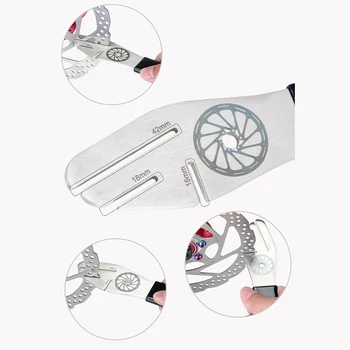 Горный велосипед Инструменты для выравнивания ротора дискового тормоза велосипеда Гаечный ключ для выравнивания диска горного велосипеда Инструмент из нержавеющей стали