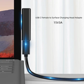 Разъем USB Type-C для быстрой зарядки PD-преобразователя для Microsoft Surface Pro 3 4 5 6 Pro GO Book 1 2