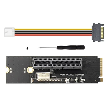 НОВИНКА-NGFF M.2 Для PCI-E 4X X1 Riser Card M2 NVME Для Pcie X4 Со Светодиодным Индикатором Напряжения Для майнинга GPU BTC